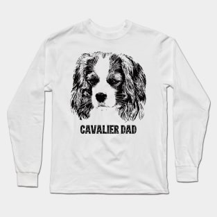 Cavalier Dad King Charles Spaniel Long Sleeve T-Shirt